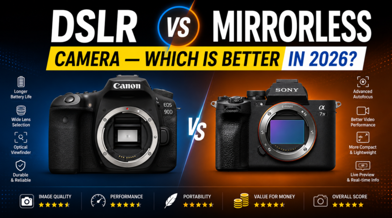 DSLR vs Mirrorless Camera — Which is Better in 2026