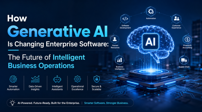How Generative AI Is Changing Enterprise Software The Future of Intelligent Business Operations