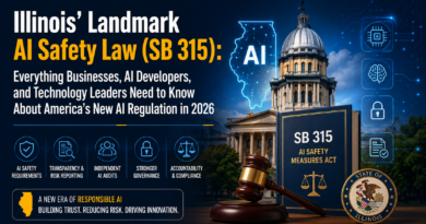 Illinois' Landmark AI Safety Law (SB 315) Everything Businesses, AI Developers, and Technology Leaders Need to Know About America's New AI Regulation in 2026