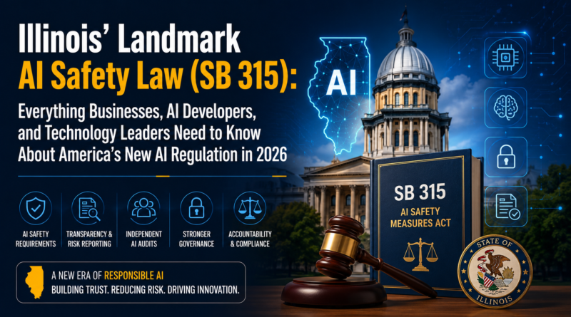 Illinois' Landmark AI Safety Law (SB 315) Everything Businesses, AI Developers, and Technology Leaders Need to Know About America's New AI Regulation in 2026