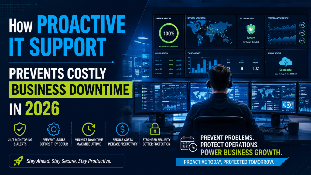 How Proactive IT Support Prevents Costly Business Downtime in 2026