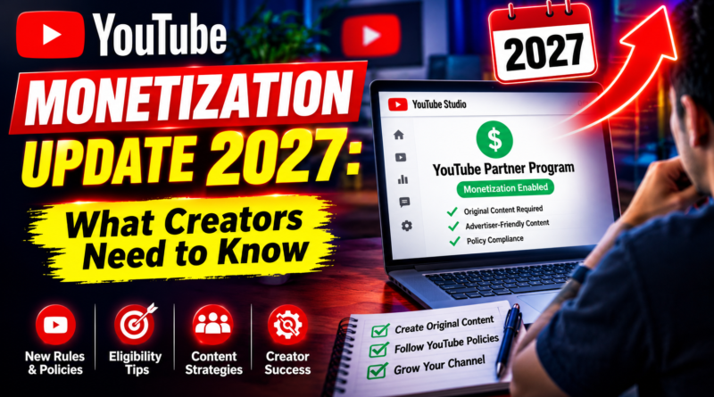 YouTube Monetization Update 2027: New YPP Rules
