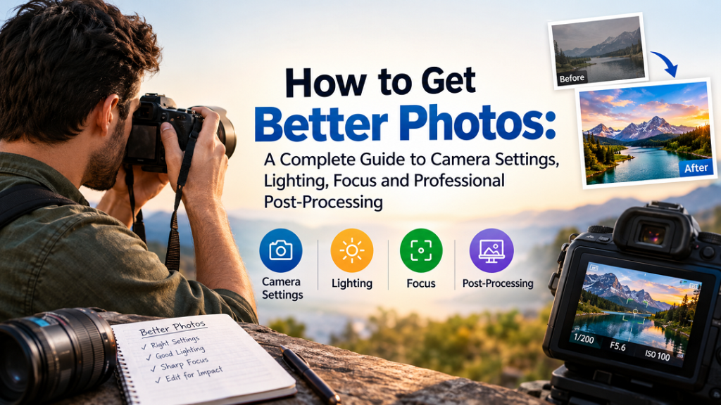 How to Get Better Photos: A Complete Guide to Camera Settings, Lighting, Focus and Professional Post-Processing