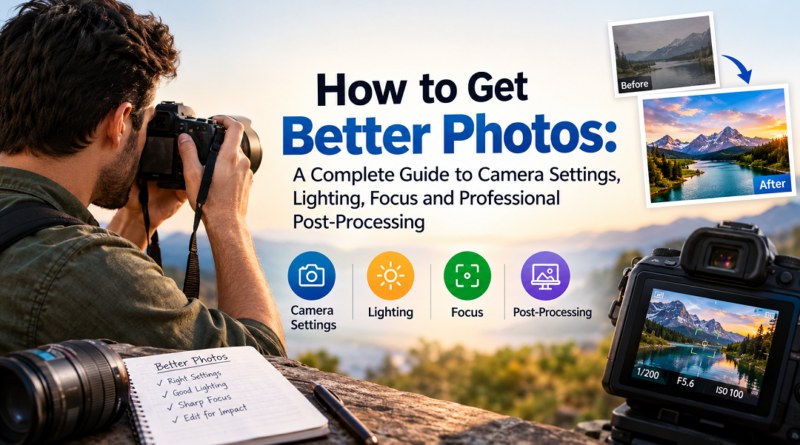 How to Get Better Photos: A Complete Guide to Camera Settings, Lighting, Focus and Professional Post-Processing