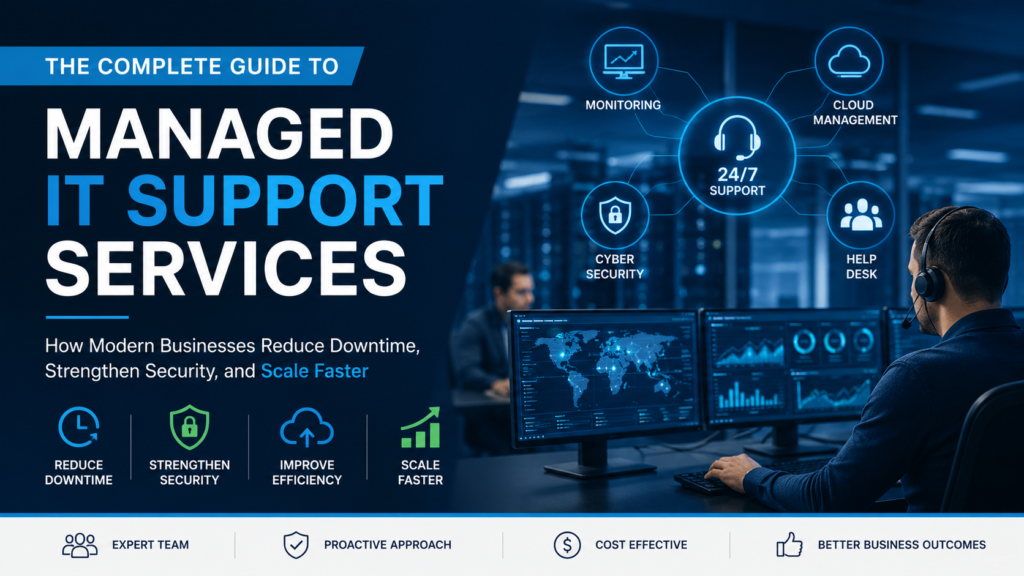 The Complete Guide to Managed IT Support Services: How Modern Businesses Reduce Downtime, Strengthen Security, and Scale Faster